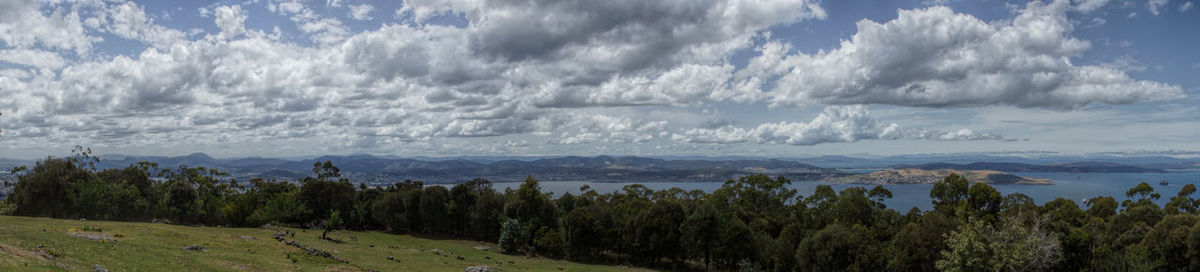 Panoramic view of landscape against sky