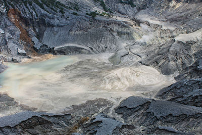 Scenic view of volcanic landscape