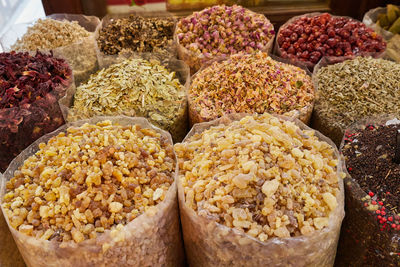 Close-up of vegetables for sale in market