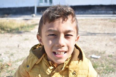 Portrait of smiling boy