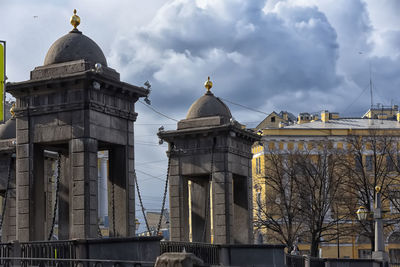 View of buildings against sky in city