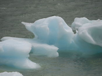 Scenic view of frozen lake