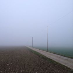 Road in foggy weather