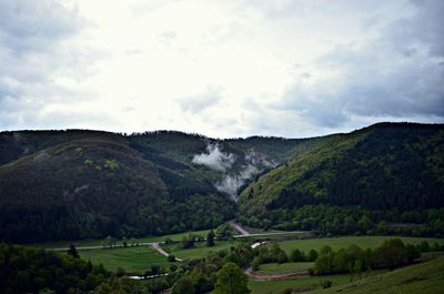 Scenic view of landscape against sky