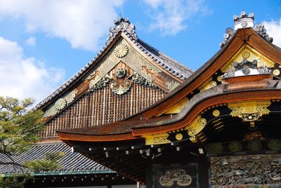 Low angle view of temple