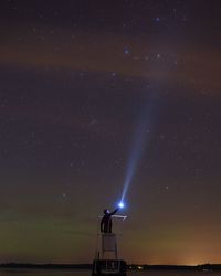 Scenic view of star field against star field