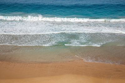 High angle view of beach