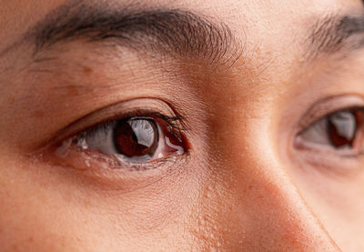 Close-up portrait of human eye