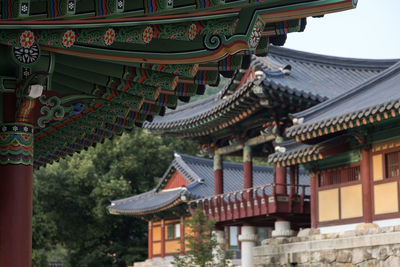 Low angle view of temple