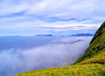 Scenic view of landscape against sky