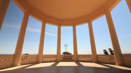 View of sea against clear sky