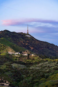 Scenic view of mountain against sky