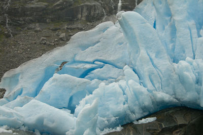 Frozen river in winter