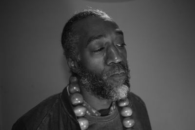 Portrait of a man looking away