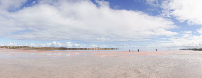 Panoramic view of beach against sky