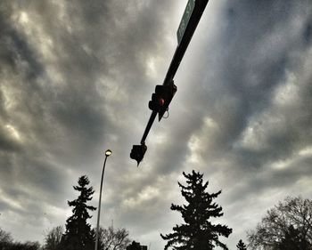 Low angle view of cloudy sky