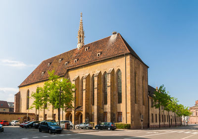 Exterior of building against sky in city