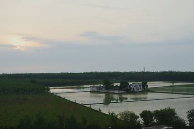 Scenic view of landscape against sky