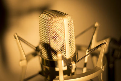 Close-up of electric fan