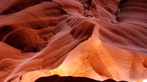 Rock formations in cave