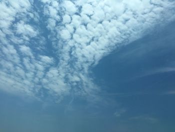 Low angle view of clouds in sky