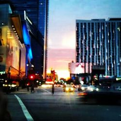 City street at night