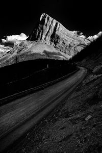Road on mountain against sky