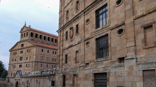 Low angle view of historic building against sky