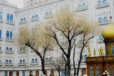 Low angle view of buildings in city