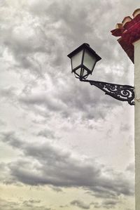 Low angle view of cloudy sky