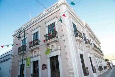 Low angle view of building against sky