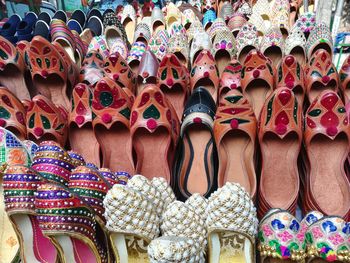 Clothes for sale at market stall
