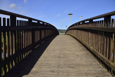 Walkway leading to footbridge