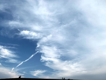 Low angle view of clouds in sky