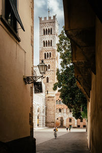 Low angle view of historic building