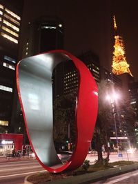 City street at night