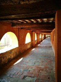 Corridor of old building