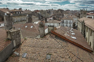 High angle view of cityscape