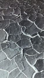 Full frame shot of cracked pattern