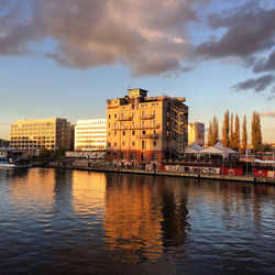 River with buildings in background