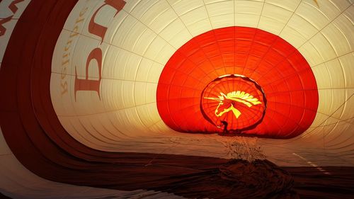 Hot air balloon at night