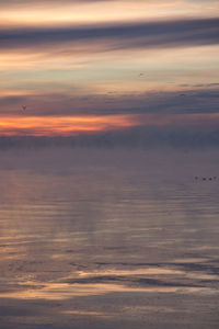 Scenic view of sunset sky