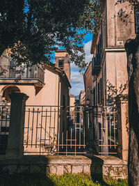 Low angle view of buildings against sky