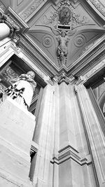 Low angle view of statue