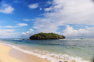 Scenic view of sea against sky
