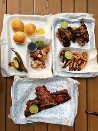 Close-up of food on table