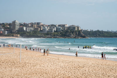 Group of people on beach