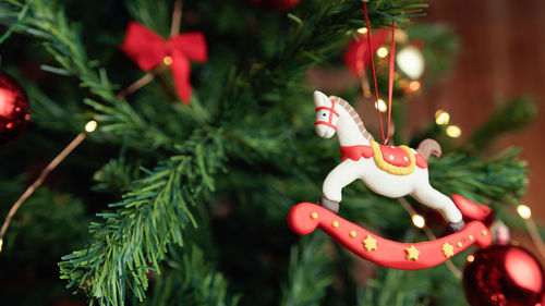 Close-up of christmas decoration