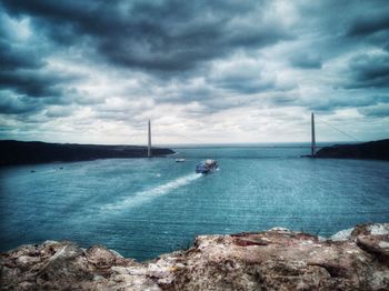 Scenic view of sea against sky