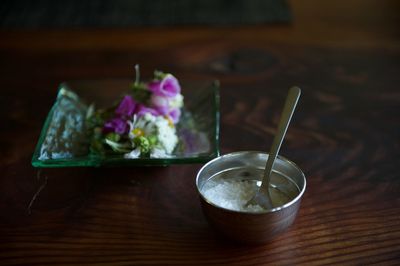 Close-up of drink on table